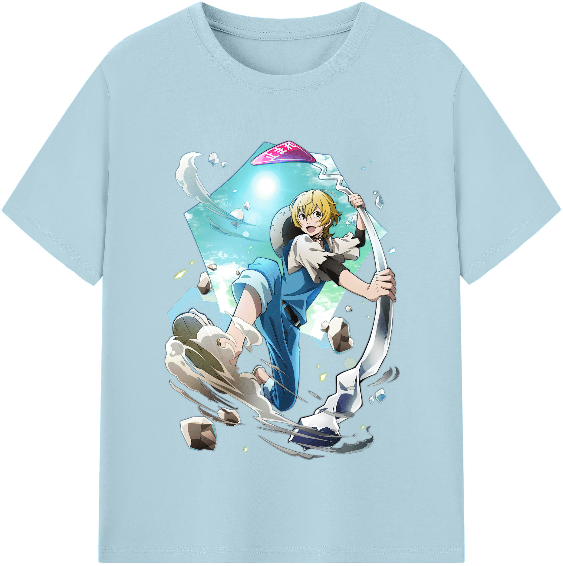 （画像用） 文豪ストレイドッグス Bungo Stray Dogs 綿100％半袖Tシャツ（フロントプリント）
